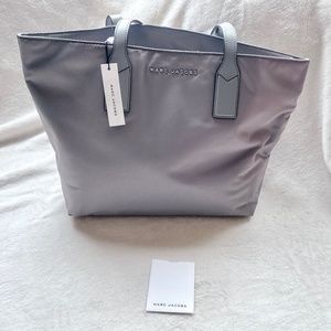 New with tag Marc Jacobs gray nylon shoulder handbag